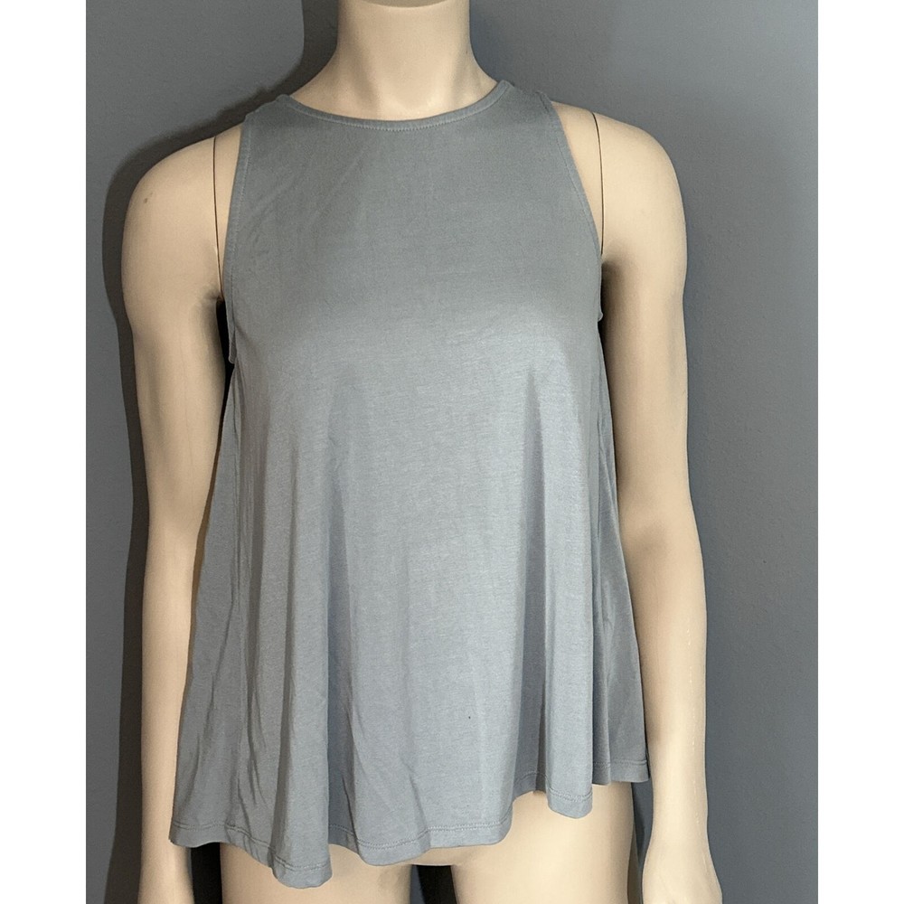 LULUS Light Blue Tank Split Open Back Soft Size Medium Never Worn